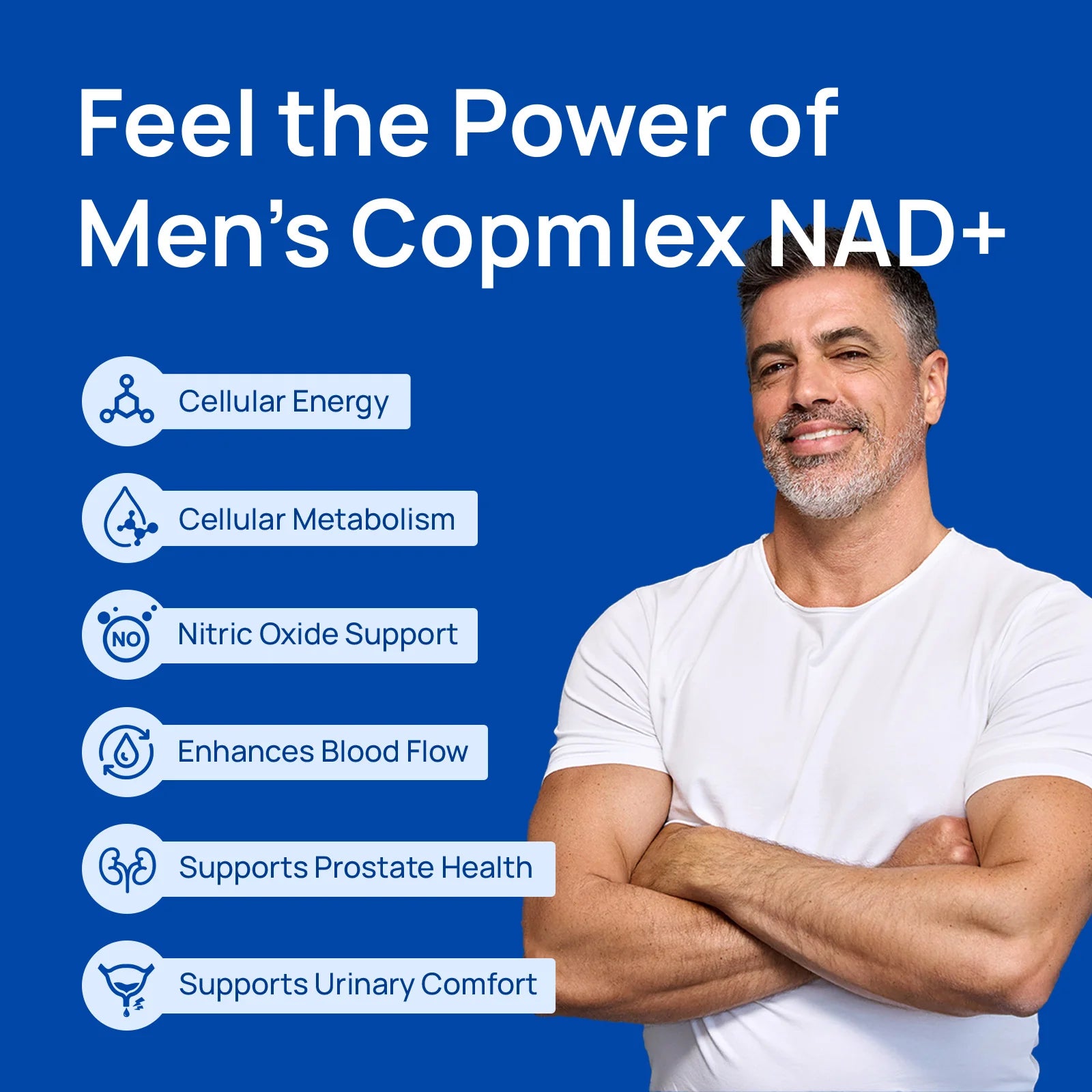 Selerb NAD+ Supplement for Men - 60 Capsules