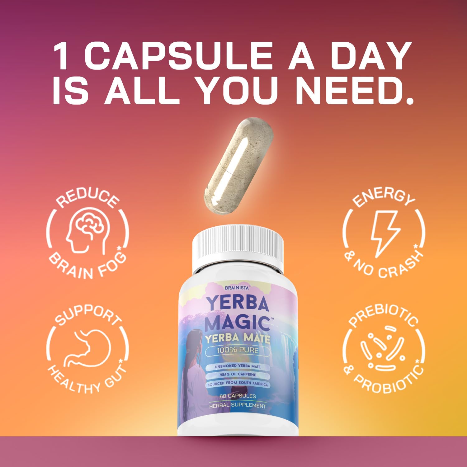 Yerba Magic™ | Yerba Mate Instant Tea Powder | 30Servings