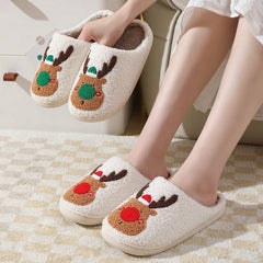 Merry Christmas - Moose Slippers